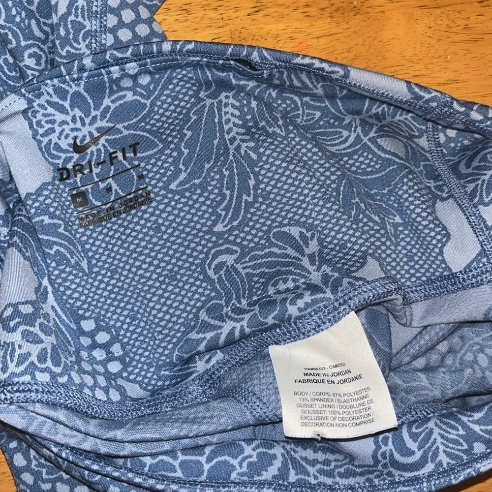 Nike Sculpt Victory Tight Fit Leggings Blue Floral Dri Fit Womens Medium